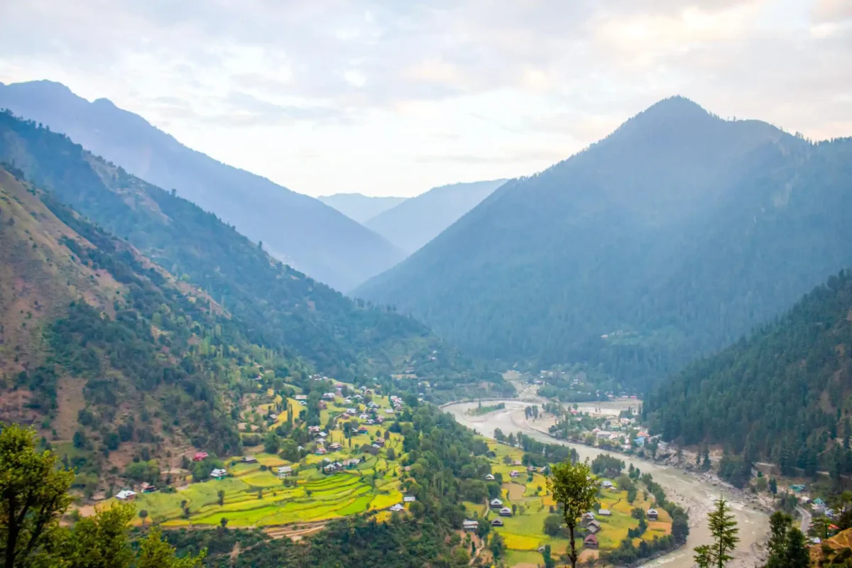 beautiful landscape of kashmir in India and Pakistan