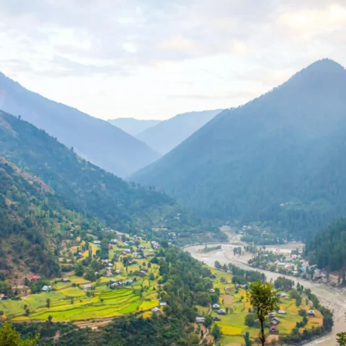 beautiful landscape of kashmir in India and Pakistan